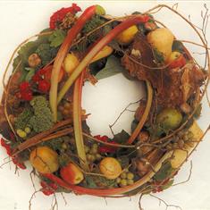 Fruit &amp; Vegetable Wreath