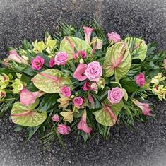 Florists Choice Pastel Coffin Spray