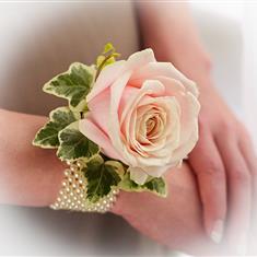 Wrist Corsage Single Rose