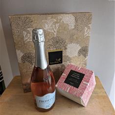 Prosecco Rose &amp; Chocolate Truffle Gift Set