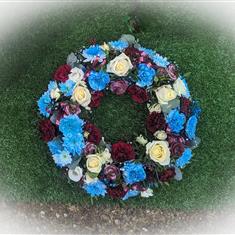 AVFC Colours Wreath