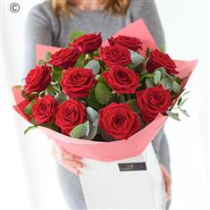 Luxury Red Roses Hand Tied
