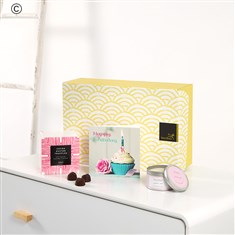 Salted Caramel Truffles, Birthday Card &amp; Candle Gift Set