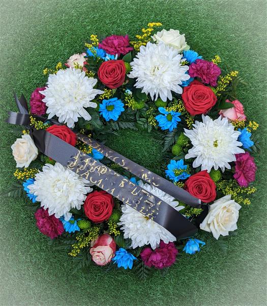 Ribbon Message Wreath